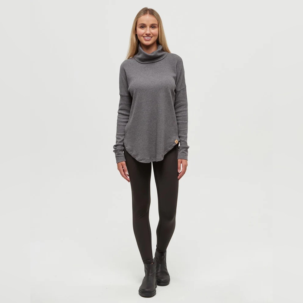 Tentree Highwood Turtleneck
TreeWaffle Turtleneck Longsleeve Dark Grey Heather